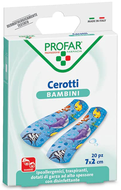 CEROTTO BAMBINI 7X2 CM 20 PEZZI PROFAR - Farmacia De Pasquale