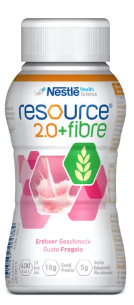 RESOURCE 2,0 + FIBRE FRAGOLA 200 ML - Farmacia De Pasquale