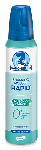 SANO E BELLO SHAMPOO MOUSSE RAPID NF MUSCHIO BIANCO 300 ML - Farmacia De Pasquale