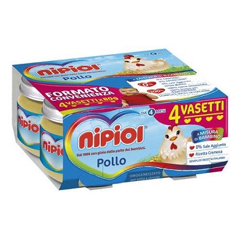 NIPIOL OMOGENEIZZATO POLLO 4 X 80 G - Farmacia De Pasquale