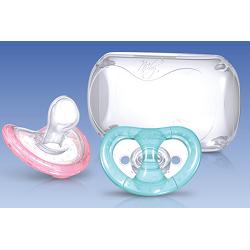 NUBY NT SUCCHIETTO ORTODONTICO NATURAL-FLEX CON CONTENITORE IGIENICO 0-6 MESI - Farmacia De Pasquale