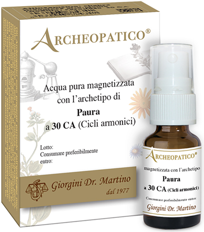 ARCHEOPATICO ACQUA PURA MAGNETIZZATA CON ARCHETIPO PAURA A 30 CICLI ARMONICI 10 ML - Farmacia De Pasquale