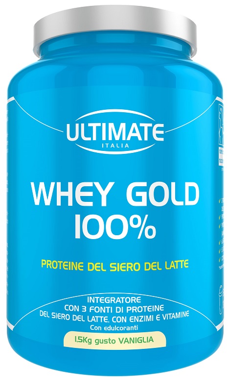 ULTIMATE WHEY GOLD 100 % VANIGLIA 1,5 KG - Farmacia De Pasquale