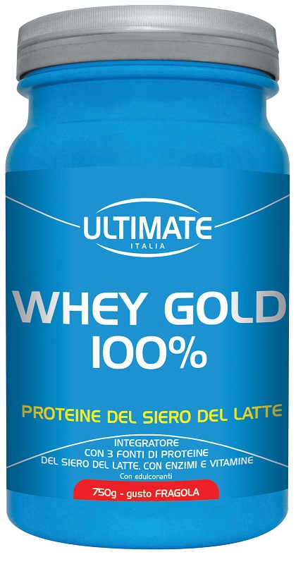 ULTIMATE WHEY GOLD 100 % FRAGOLA 750 G - Farmacia De Pasquale