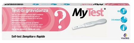 TEST DI GRAVIDANZA RAPIDO HCG MYTEST 1 PEZZO - Farmacia De Pasquale