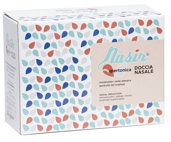 DOCCIA NASALE NARIS CON SOLUZIONE FISIOLOGICA IPERTONICA 8 SACCHE 250 ML + 1 BLISTER - Farmacia De Pasquale