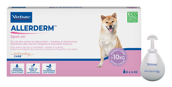 ALLERDERM SPOT ON CANI SUPERIORI A 10 KG 6 PIPETTE 4 ML - Farmacia De Pasquale