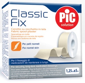CEROTTO IN ROCCHETTO CLASSIC FIX WHITE 1,25X500 CM FUSTELLA - Farmacia De Pasquale