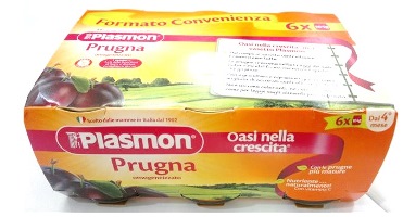PLASMON OMOGENEIZZATO PRUGNA 6 X 104 G - Farmacia De Pasquale