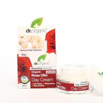 DR ORGANIC ROSE OTTO ROSA DAY CREAM CREMA VISO GIORNO 50 ML - Farmacia De Pasquale