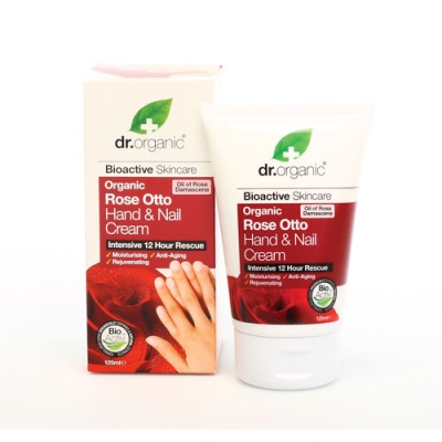 DR ORGANIC ROSE OTTO ROSA HAND NAIL CREAM CREMA MANI 125 ML - Farmacia De Pasquale