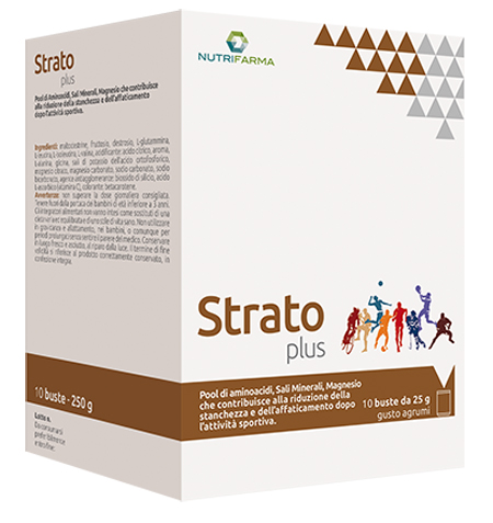 STRATO PLUS 10 BUSTINE 25 G GUSTO AGRUMI - Farmacia De Pasquale