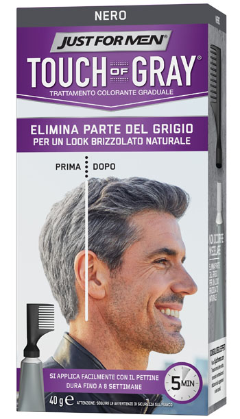 JUST FOR MEN TOUCH OF GRAY NERO 40 G - Farmacia De Pasquale