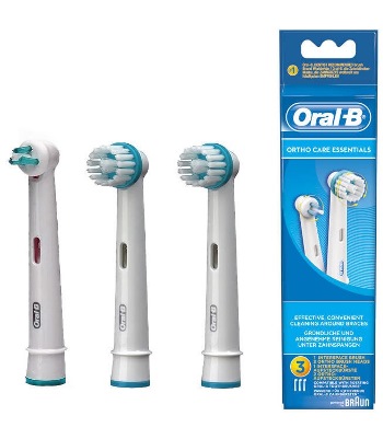 ORALB ORTHO CARE ESSENTIALS TESTINE SPAZZOLINO ELETTRICO APPARECCHIO ORTODONTICO 3 PEZZI - Farmacia De Pasquale