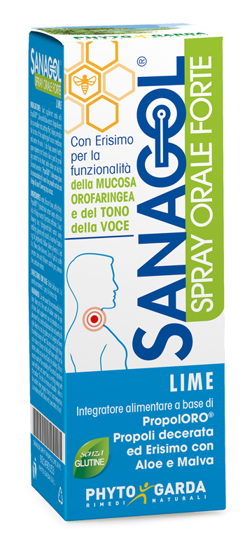 SANAGOL SPRAY FORTE PROPOLI LIME 20 ML - Farmacia De Pasquale