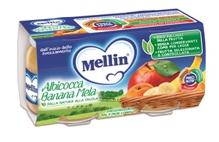 MELLIN OMOGENEIZZATO ALBICOCCA BANANA MELA 100 G 2 PEZZI - Farmacia De Pasquale