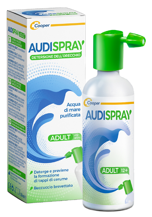 SOLUZIONE DI ACQUA DI MARE IPERTONICA AUDISPRAY ADULT IGIENE ORECCHIO SPRAY SENZA GAS 50 ML - Farmacia De Pasquale