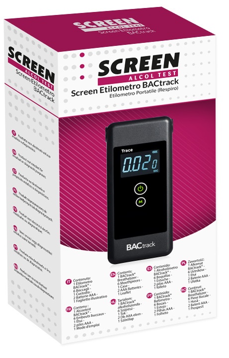 SCREEN ALCOL TEST SCREEN ETILOMETRO BACTRACK - Farmacia De Pasquale
