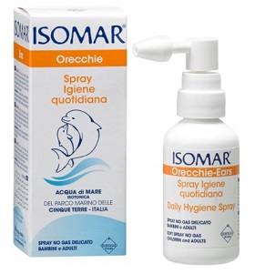 ISOMAR ORECCHIE ACQUA DI MARE SPRAY NO GAS PER IRRIGAZIONE DELL'ORECCHIO 50ML - Farmacia De Pasquale
