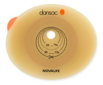 PLACCA PER COLO ILEO ED UROSTOMIA DANSAC NOVALIFE2 43MM RITAGLIABILE 10-35 - Farmacia De Pasquale