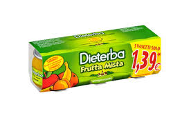 DIETERBA OMOGENEIZZATO FRUTTA MISTA 3 PEZZI 80 G - Farmacia De Pasquale