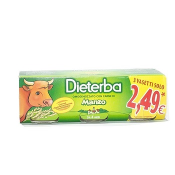 DIETERBA OMOGENEIZZATO MANZO 3 PEZZI 80 G - Farmacia De Pasquale