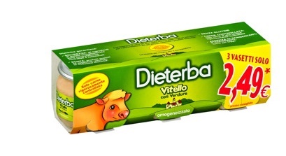 DIETERBA OMOGENEIZZATO VITELLO 3 PEZZI 80 G - Farmacia De Pasquale