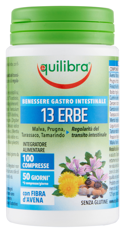 13 ERBE CON FIBRA 100 COMPRESSE - Farmacia De Pasquale