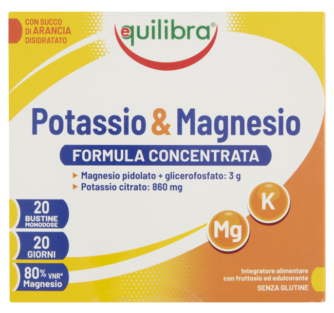 POTASSIO & MAGNESIO FROMULA CONCENTRATA 20 BUSTINE MONODOSE - Farmacia De Pasquale
