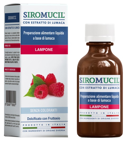 SIROMUCIL PREPARATO ALIMENTARE CON ESTRATTO DI LUMACA AL LAMPONE 150 ML - Farmacia De Pasquale