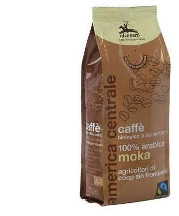 CAFFE' MOKA 100% ARABICA BIO FAIRTRADE 250 G - Farmacia De Pasquale