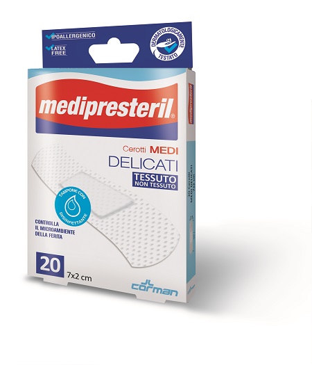CEROTTO MEDIO MEDIPRESTERIL DELICATO TNT 7X2CM 20 PEZZI - Farmacia De Pasquale