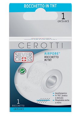 CEROTTO IN ROCCHETTO SILVER CROSS AIRPORE 5X500 CM 1 PEZZO - Farmacia De Pasquale