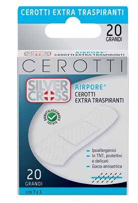 CEROTTO SILVER CROSS AIRPORE GRANDE 20 PEZZI - Farmacia De Pasquale