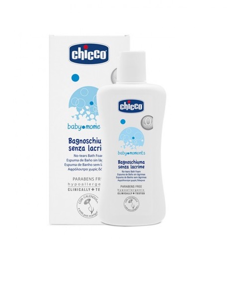CHICCO COSMETICI BABY MOMENTS BAGNOSCHIUMA 200 ML - Farmacia De Pasquale
