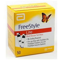 STRISCE MISURAZIONE GLICEMIA FREESTYLE LITE 50 PEZZI - Farmacia De Pasquale