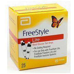 STRISCE MISURAZIONE GLICEMIA FREESTYLE LITE 25 PEZZI - Farmacia De Pasquale
