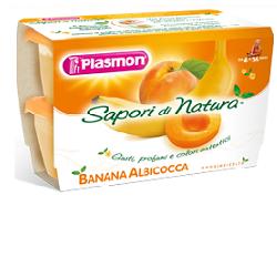 PLASMON SAPORI DI NATURA OMOGENEIZZATO ALBICOCCA E BANANA 100 G X 4 PEZZI - Farmacia De Pasquale