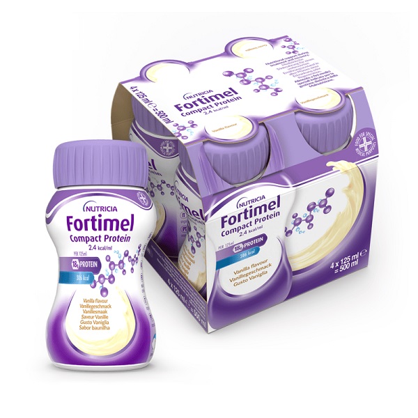FORTIMEL COMPACT PROTEIN VANIGLIA 4 BOTTIGLIE DA 125 ML - Farmacia De Pasquale