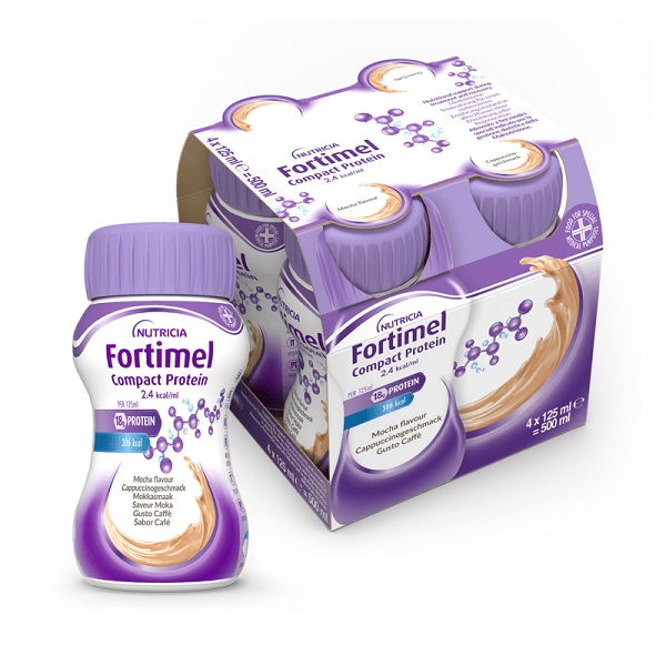 FORTIMEL COMPACT PROTEIN CAFFE' 4 BOTTIGLIE DA 125 ML - Farmacia De Pasquale
