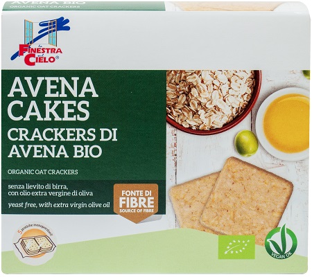 FSC AVENACAKES CRACKERS DI AVENA BIO VEGAN SENZA LIEVITO DI BIRRA CON OLIO EXTRAVERGINE DI OLIVA 250 G - Farmacia De Pasquale