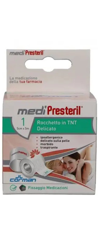 CEROTTO IN ROCCHETTO IN TNT MEDIPRESTERIL DELICATO M5X5CM - Farmacia De Pasquale