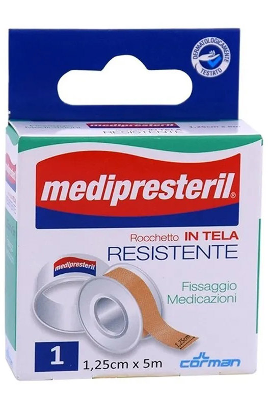 CEROTTO IN ROCCHETTO MEDIPRESTERIL IN TELA RESISTENTE M5X1,25CM - Farmacia De Pasquale
