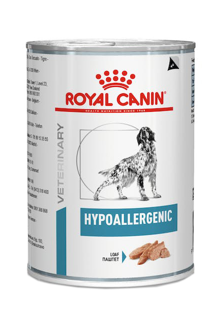 VETERINARY HEALTH NUTRITION WET DOG HYPOALLERGENIC 400 G - Farmacia De Pasquale
