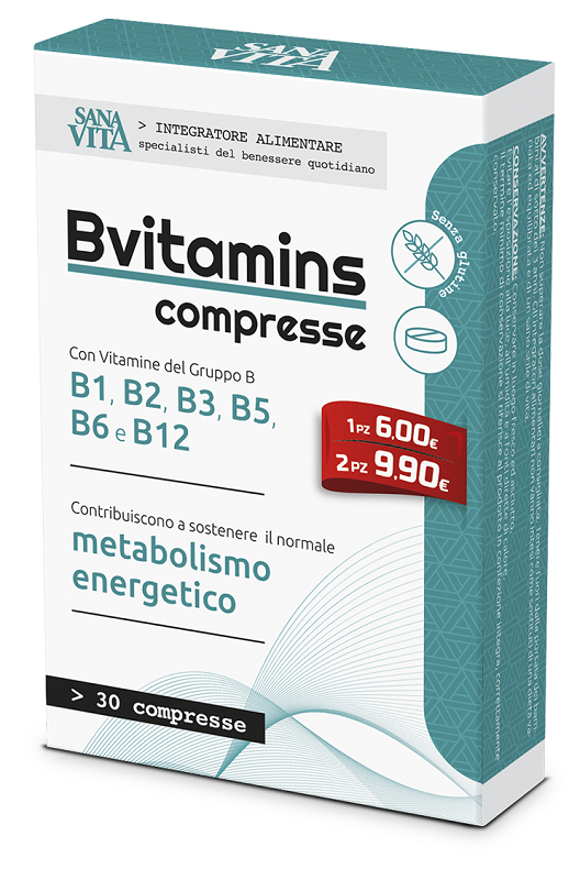 SANAVITA BVITAMINS 30 COMPRESSE - Farmacia De Pasquale