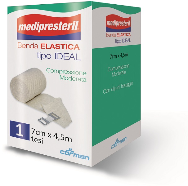 BENDA ELASTICA MEDIPRESTERIL IDEAL CM7X45MT - Farmacia De Pasquale