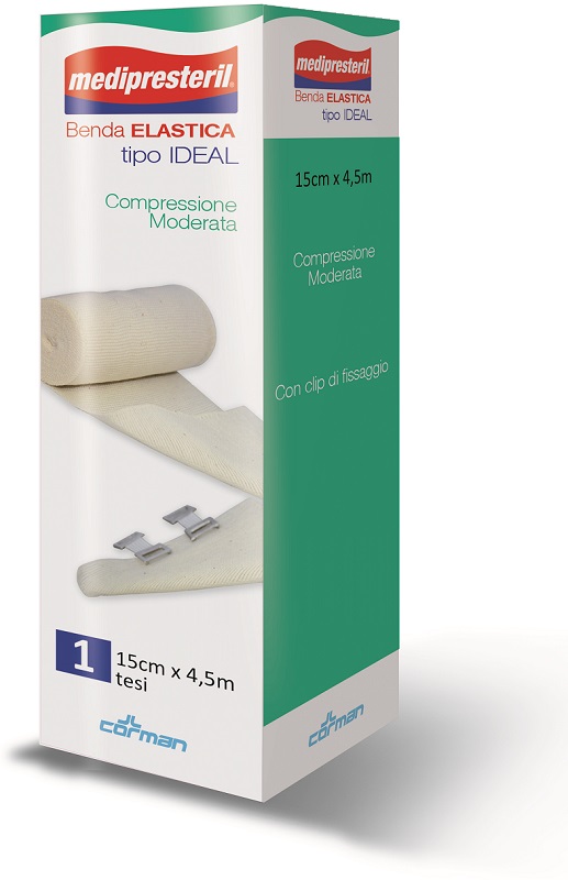 BENDA ELASTICA MEDIPRESTERIL IDEAL CM15X45MT - Farmacia De Pasquale