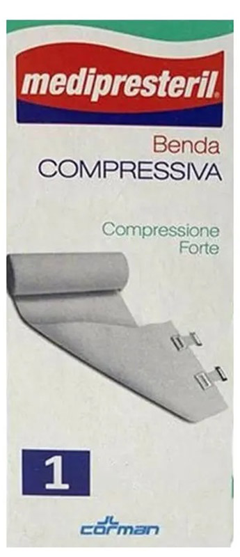 BENDA MEDIPRESTERIL COMPRESSIONE FORTE M4,5X10CM TESI - Farmacia De Pasquale