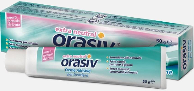 ORASIV EXTRA CREMA NEUTRAL ADESIVA PER PROTESI DENTARIA 50 G - Farmacia De Pasquale