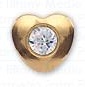 INVERNESS ORECCHINI CUORE CRYSTAL PLACCATI ORO R25C1 - Farmacia De Pasquale